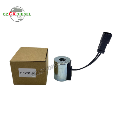 55MM DC12V सोलेनोइड वाल्व कॉइल 117-2911 1172911 CAT बैकशू लोडर के लिए 420D 442D 430D 432D 416C